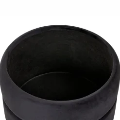 Poefen-Leen Bakker ELGIN - Poef - Zwart - 37 cm - Fluweel
