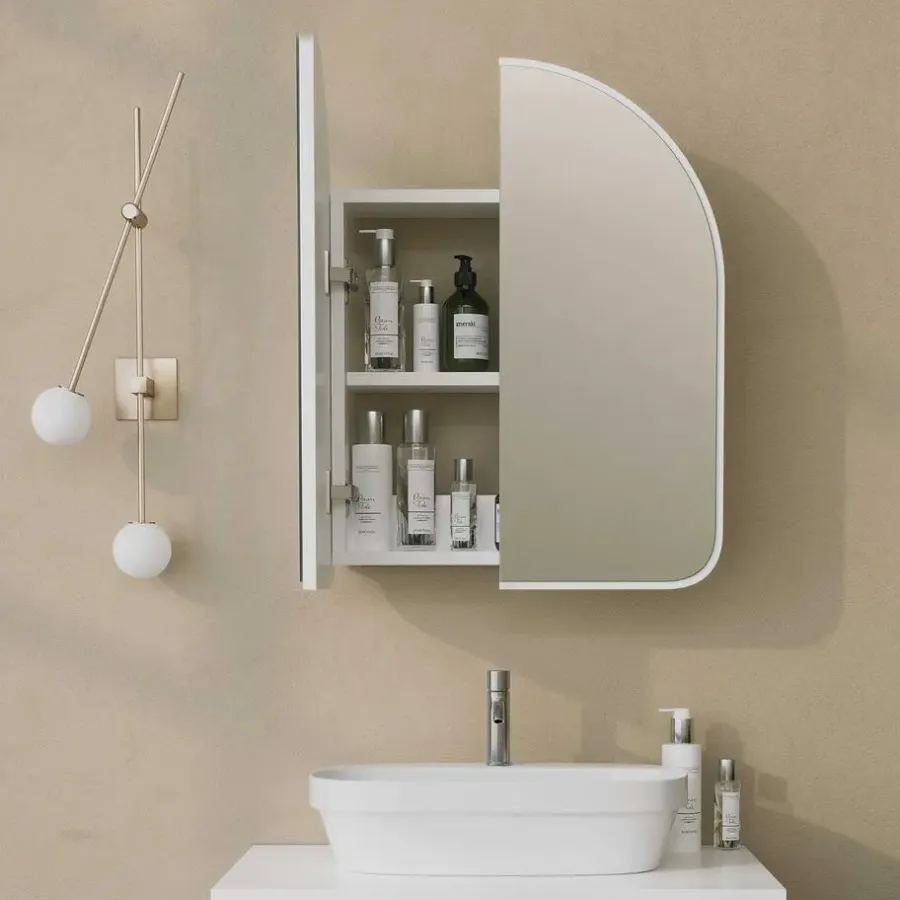 Spiegelkasten-Emob Spiegelkast Woody Fashion - 50 x 12 x 45 cm - Wit