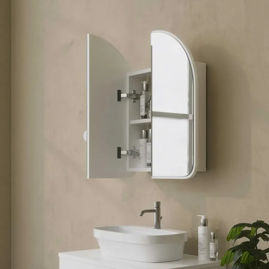 Spiegelkasten-Emob Spiegelkast Woody Fashion - 50 x 12 x 45 cm - Wit
