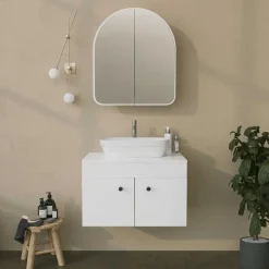 Spiegelkasten-Emob Spiegelkast Woody Fashion - 50 x 12 x 45 cm - Wit