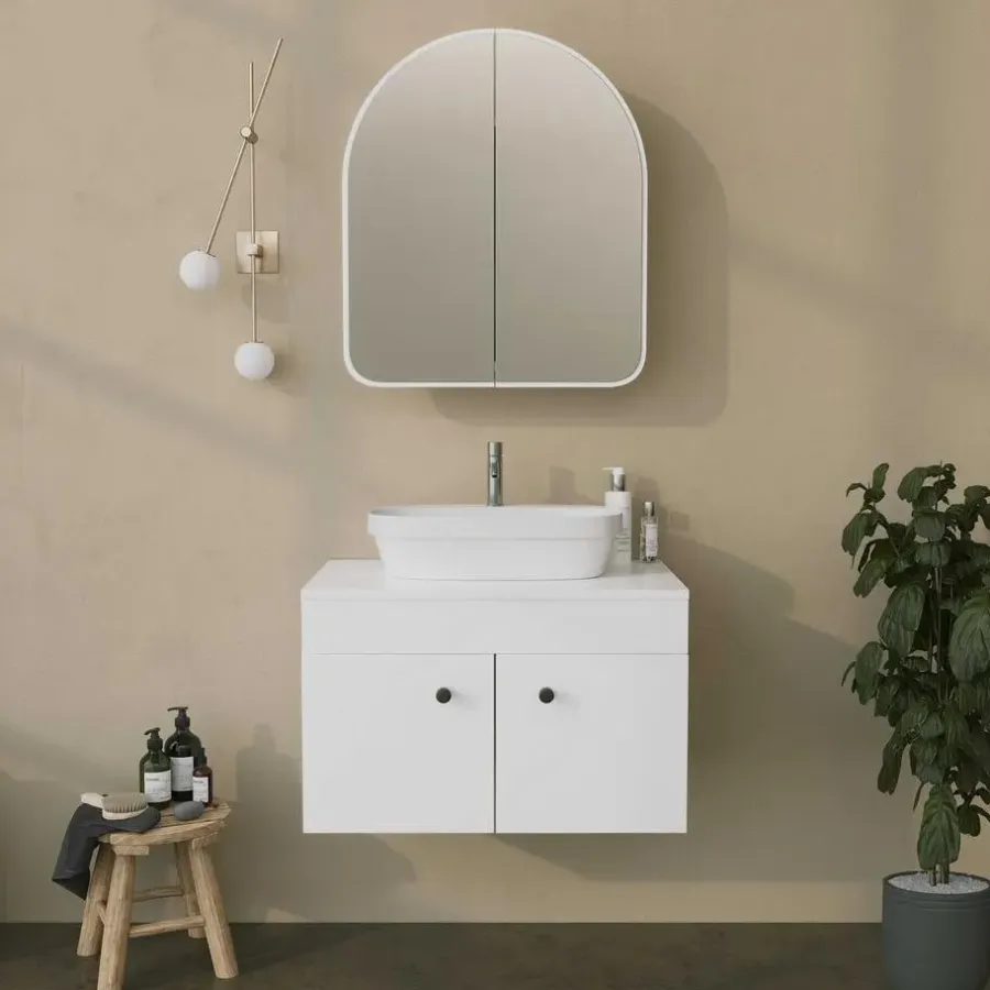 Spiegelkasten-Emob Spiegelkast Woody Fashion - 50 x 12 x 45 cm - Wit