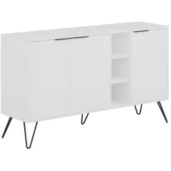 Emob Woody Fashion Console - 18 mm dik - 142x83x35 - Wit