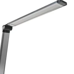 Leen Bakker ENIF - Bureaulamp LED - Zilver - Aluminium/Synthetisch materiaal