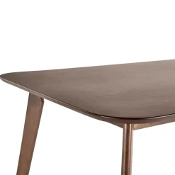 Rechthoekige Eettafels-Beliani EPHRATA - Eettafel - Donkere houtkleur - 90 x 150 cm - MDF