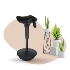 Krukjes-Sedero Ergonomische zit-sta kruk / wiebelkruk Ergo - Zwart