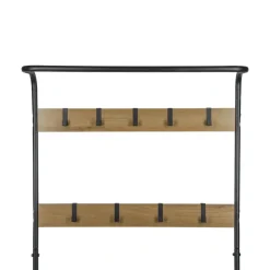 Kapstokken-Erro Kapstok met schoenenrek - 72x34x183cm