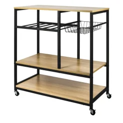 Trolleys-ERRO Keukentrolley op wieltjes - keukenrek - 80x40x85cm