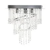 Kroonluchters-Beliani ESMELLE - Kroonluchter - Zilver - ⌀ 45 cm - Kristal