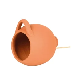 Tuindecoratie-Esschert Design Vogelhuisje - mussen en mezen - pot - 17 cm