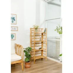 Boekenkasten|Boekenkasten-Nordlys Etagère van bamboehout