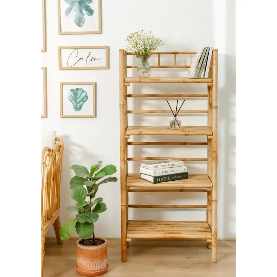 Boekenkasten|Boekenkasten-Nordlys Etagère van bamboehout