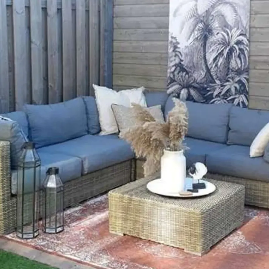 Eva Interior Buiten vloerkleed - Sage- Roest - 200x290 cm