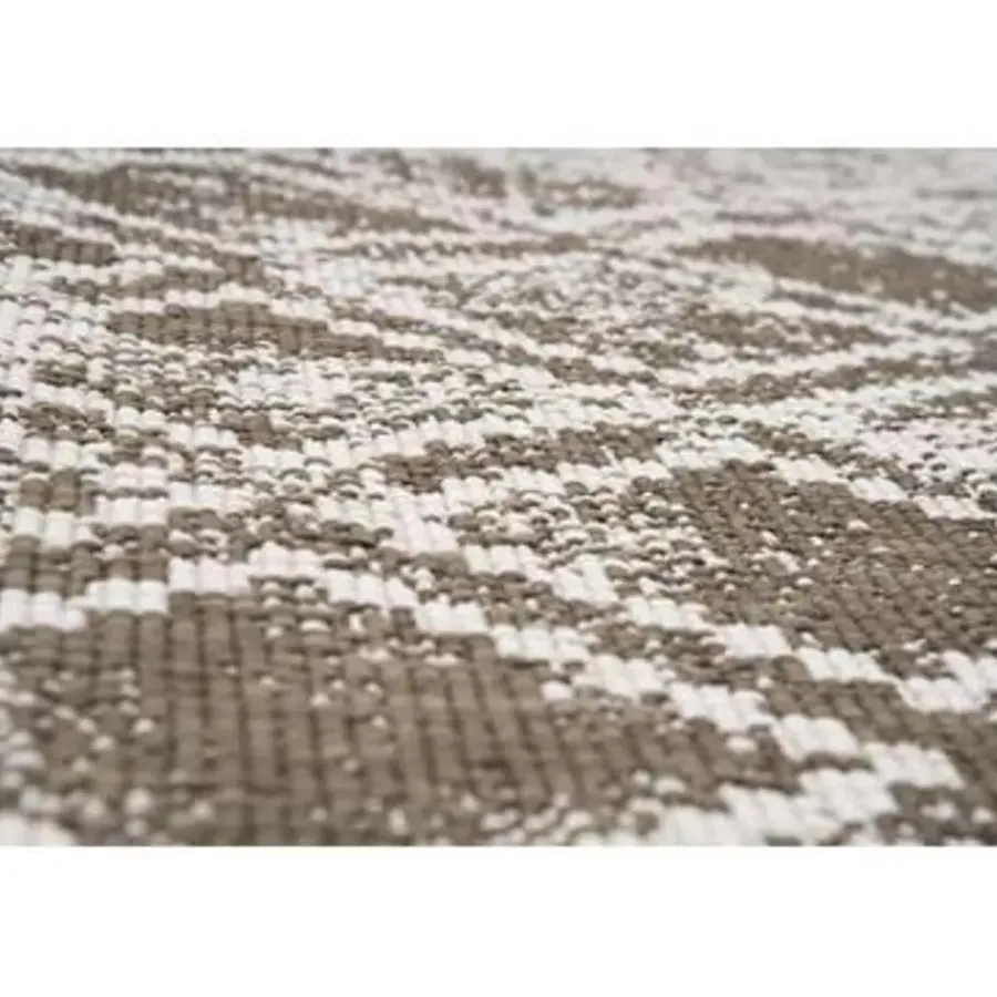Eva Interior Buiten vloerkleed Frost - Bruin/Wit - 200x290 cm