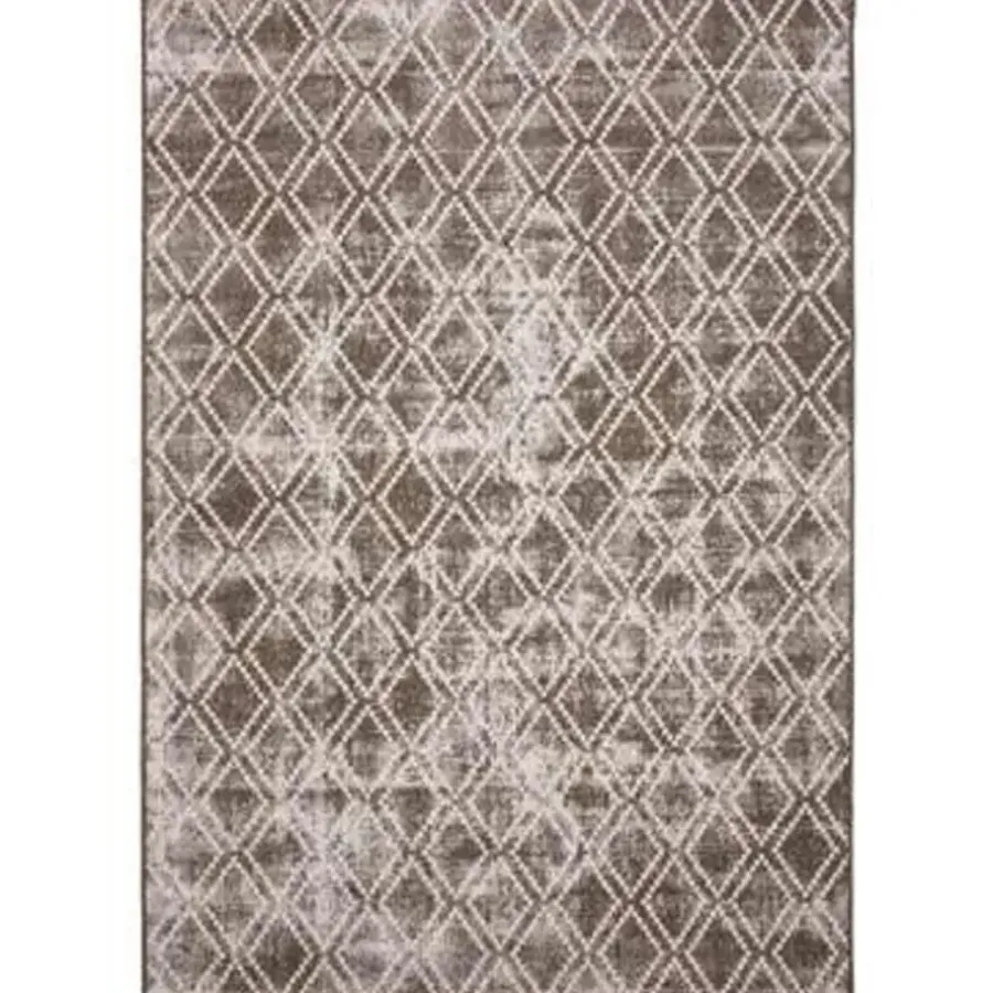 Eva Interior Buiten vloerkleed Frost - Bruin/Wit - 200x290 cm