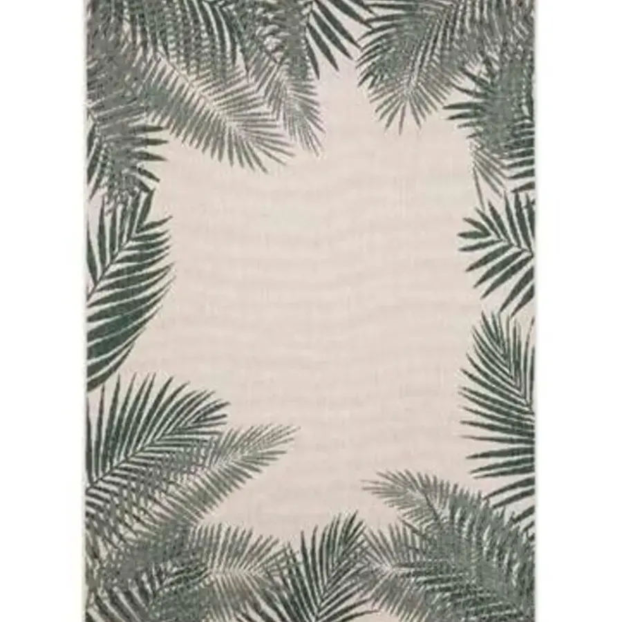 Buiten Vloerkleden|Buiten Vloerkleden-Eva Interior Buiten vloerkleed - Leaf - Groen - 160x230 cm