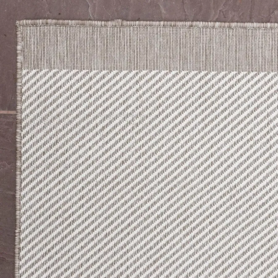 Eva Interior Buitenkleed Border Naturel/wit - 230 x 160 cm