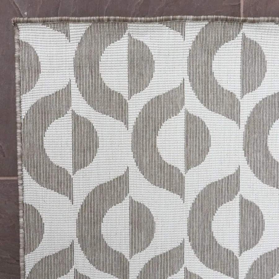 Buiten Vloerkleden|Buiten Vloerkleden-Eva Interior Buitenkleed Esta Naturel/wit - 340 x 240 cm
