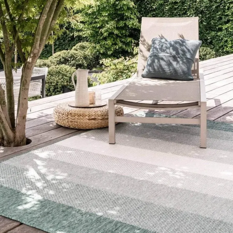 Buiten Vloerkleden|Buiten Vloerkleden-Eva Interior Buitenkleed Groen Boa 240 x 340 cm