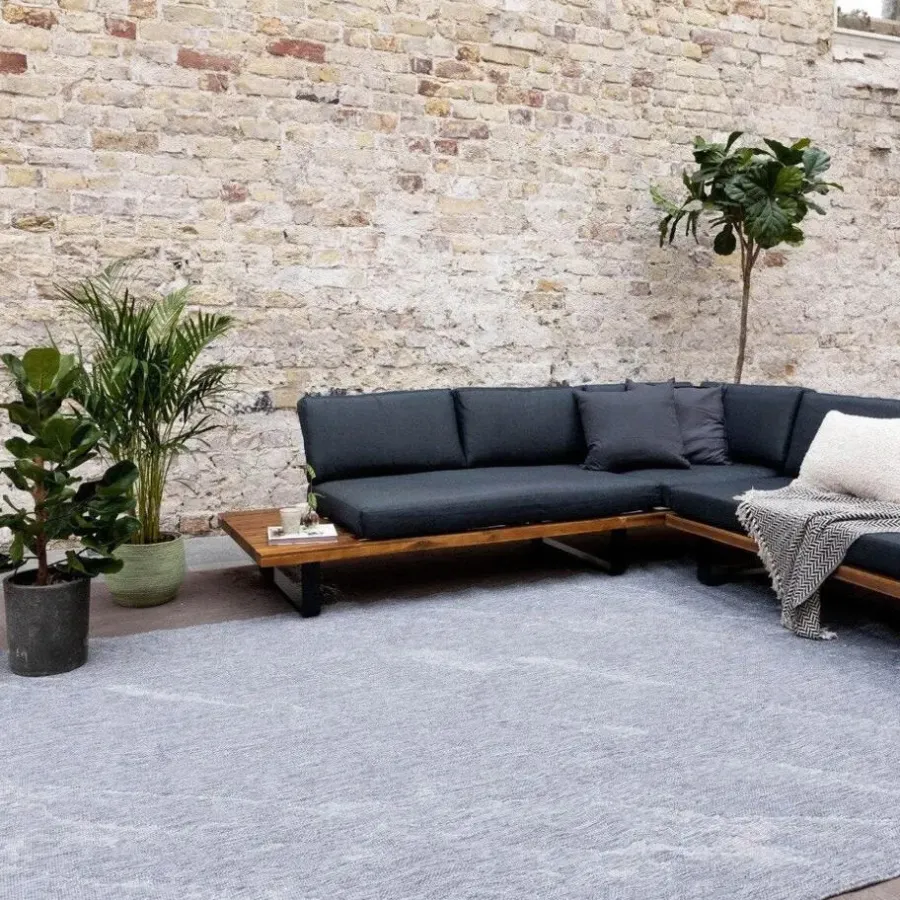 Eva Interior Buitenkleed Marble grijs/wit - 230 x 160 cm