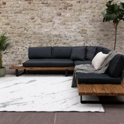 Eva Interior Buitenkleed Marble grijs/wit - 230 x 160 cm