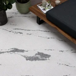 Eva Interior Buitenkleed Marble grijs/wit - 230 x 160 cm