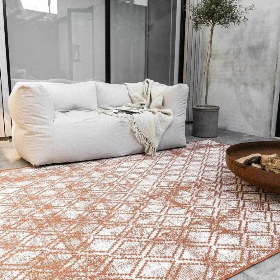 Buiten Vloerkleden|Buiten Vloerkleden-Eva Interior Buitenkleed Roest Frost - 340 x 240 cm