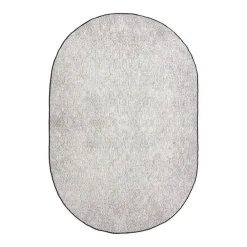 Eva Interior ovaal buitenkleed Dahl zwart - 230 x 160 cm