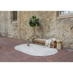 Eva Interior ovaal buitenkleed Dahl zwart - 230 x 160 cm