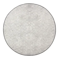 Eva Interior rond buitenkleed Dahl zwart - 200 x 200 cm