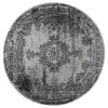 Eva Interior rond vintage Vloerkleed Bloom Grijs - 100 x 100 cm
