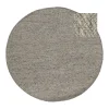 Eva Interior Rond vloerkleed wol Antraciet - Cobble Stone - 180 x 180 cm