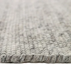 Eva Interior Rond vloerkleed wol Antraciet - Cobble Stone - 180 x 180 cm