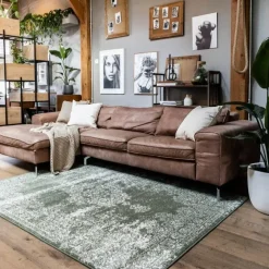Eva Interior Vintage Vloerkleed Bloom Groen - 270 x 185 cm