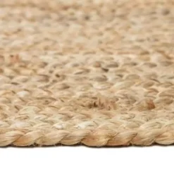 Jute Vloerkleden|Ronde Vloerkleden-Eva Interior Vloerkleed Jute Rond - Naturel - 240 Ø (L)