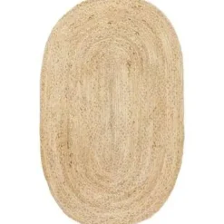 Eva Interior vloerkleed ovaal jute - naturel - 200 x 300 cm