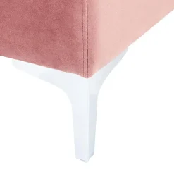 Hockers En Voetenbanken-Beliani EVJA - Ottomaan - Roze - Fluweel