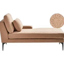 Loveseats-Leen Bakker EWRON - Chaise longue - Zandbeige - Linkszijdig - Bouclé