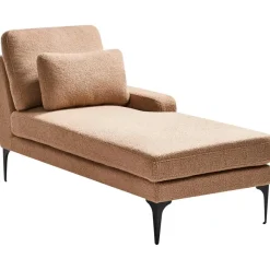Loveseats-Leen Bakker EWRON - Chaise longue - Zandbeige - Linkszijdig - Bouclé