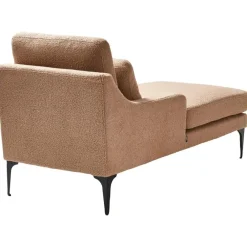 Loveseats-Leen Bakker EWRON - Chaise longue - Zandbeige - Linkszijdig - Bouclé