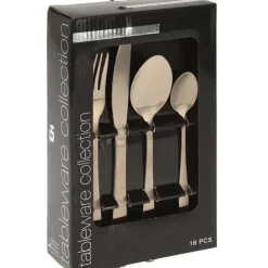 Besteksets-Excellent Houseware Bestekset - 16-delig - goud - RVS