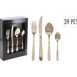 Besteksets-Excellent Houseware Bestekset - 39-delig - zilver - RVS - 6 personen