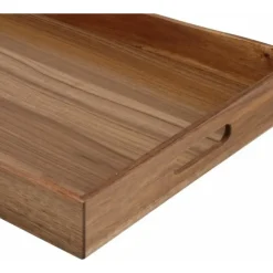 Dienbladen-Excellent Houseware dienblad van bamboe - 50 x 35 x 6 cm - bruin