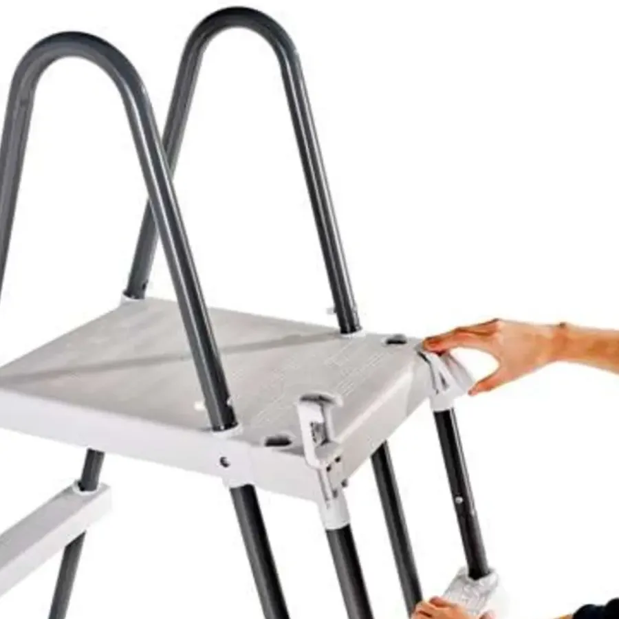 Zwembaden En Accessoires-EXIT Zwembadtrap voor framehoogte van 107-127cm