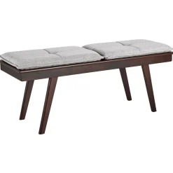 Bankjes-Beliani EXTON - Bankje - Donkere houtkleur - MDF