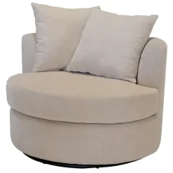 Fauteuils-Giga Meubel Fauteuil Beige Stof - Zithoogte 45cm - Thony Luxe