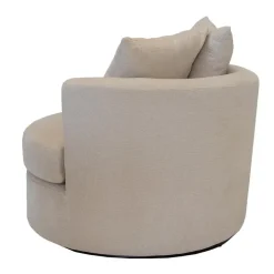 Fauteuils-Giga Meubel Fauteuil Beige Stof - Zithoogte 45cm - Thony Luxe
