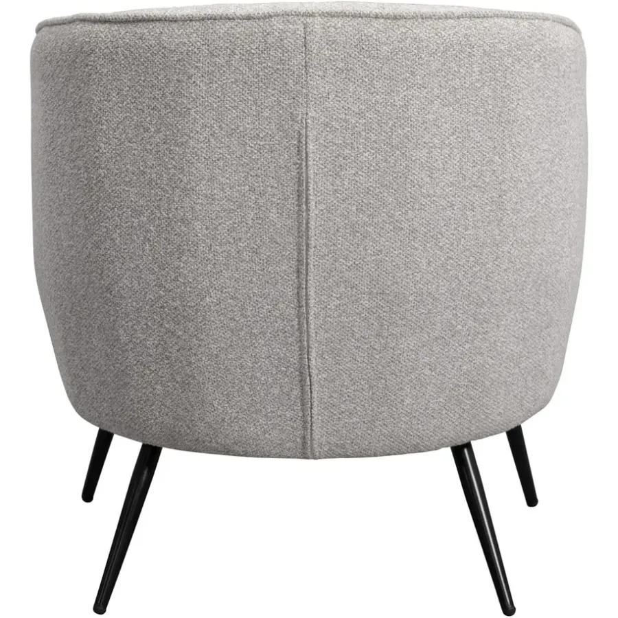 Leen Bakker Fauteuil Carlton - bouclé stof - lichtgrijs