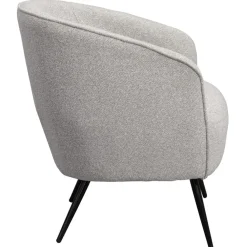 Leen Bakker Fauteuil Carlton - bouclé stof - lichtgrijs
