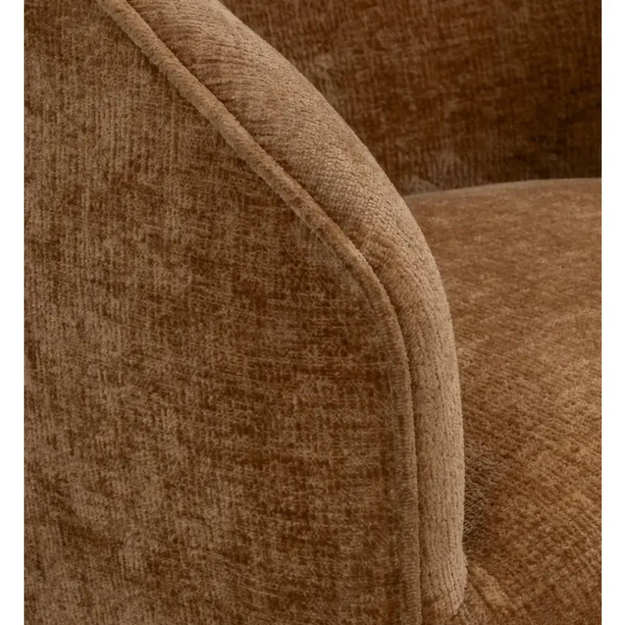 Fauteuils-Leen Bakker Fauteuil Carlton - stof - bruin