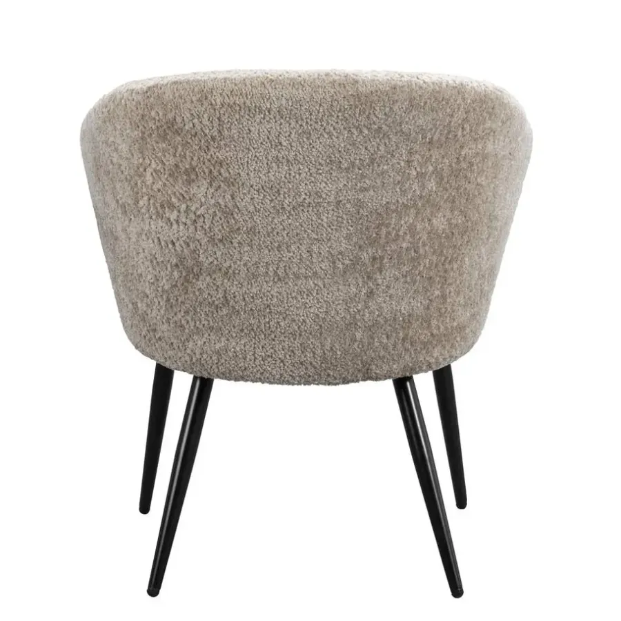 Fauteuils-Leen Bakker Fauteuil Cloe - stof - beige